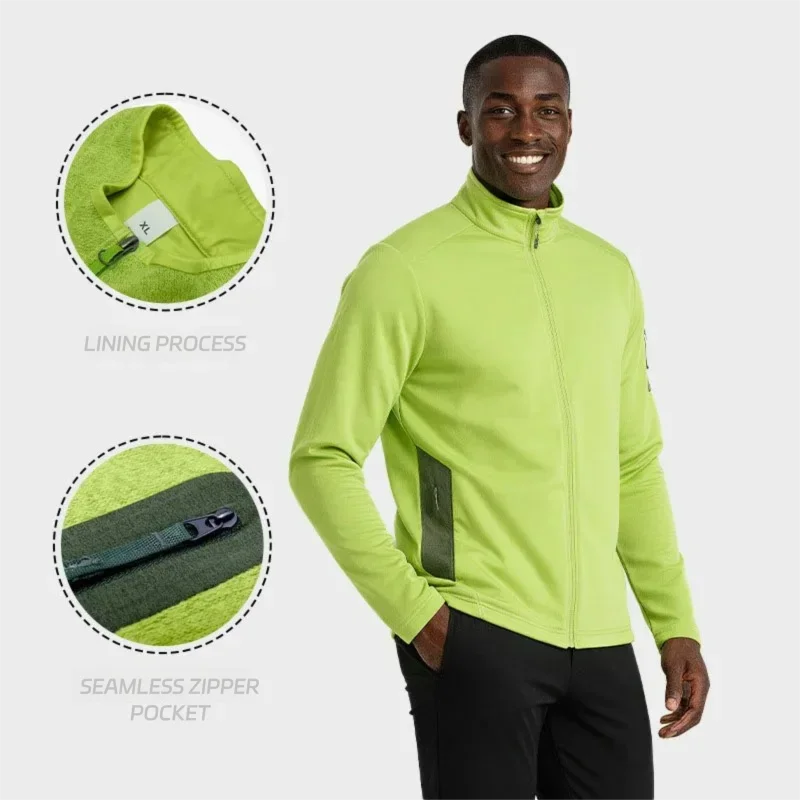 

Sports Jacket Fitness Long Sleeve 2026 New Seamless Knit Unisex Workout Outerwear Valentine Couple Outdoor Fleece
