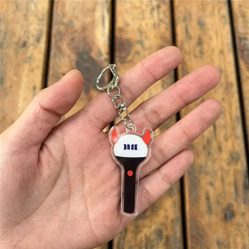 5CM New Kpop Funny Acrylic Keychain Accessaries Cartoon  Bag Pendant Phone Charm Keyring Friends Fans Gifts Top Quality