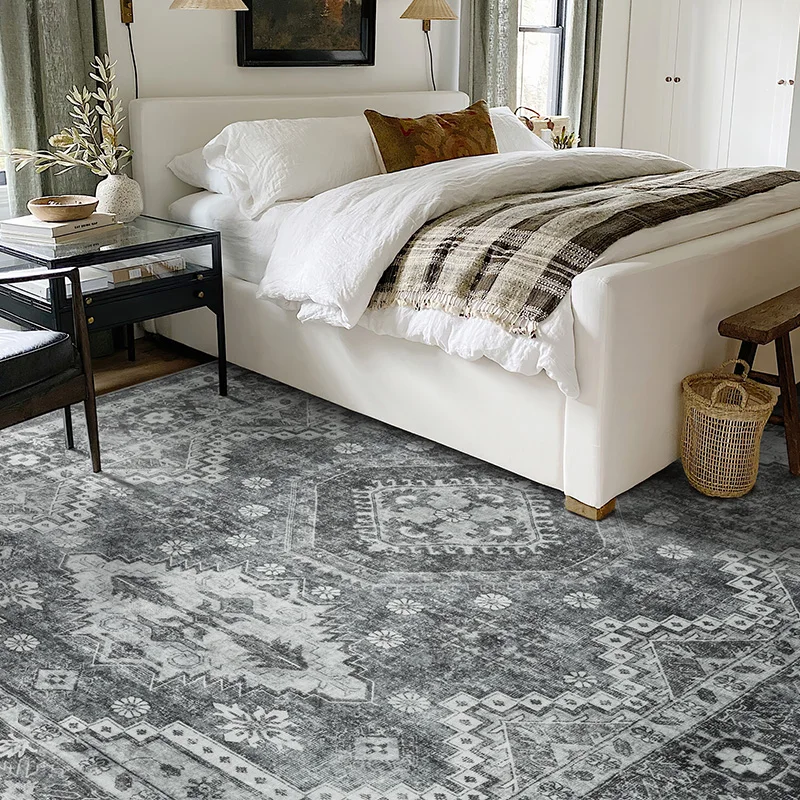 

Retro European Carpets for Living Room Persian Area Rugs Bedroom Decor Alfombras Para Sala Hallway Non-slip Entrance Mat