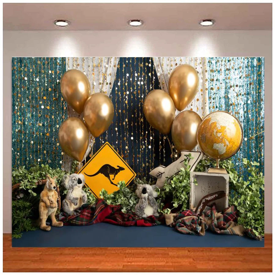 

Photography Backdrop Jungle Animal Wild Adventure Newborn Banner Baby Birthday Photo Cake Smash Cake Photo Studio Background