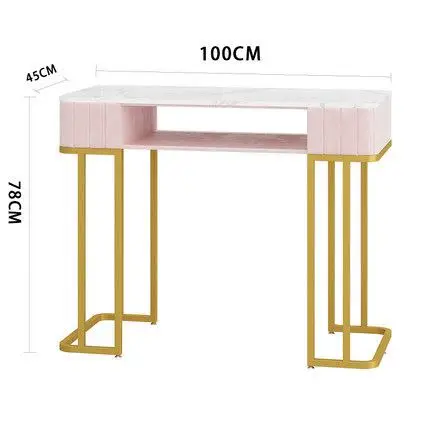 Nail Table Station Furniture Manicure Portable Modern Salon Pink Cheap Tables Sets Tech Nails Desk for Black Art Mat