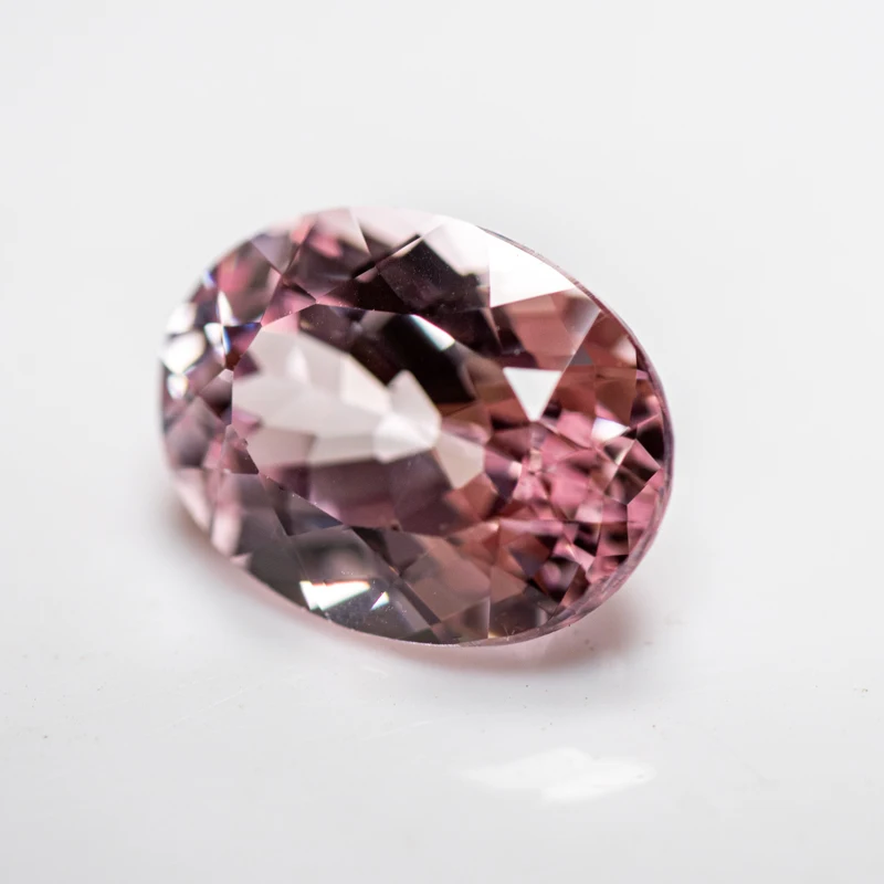 Top Lab Grown Sapphire Oval Shape Sakura Pink Color Charms Beads for Diy Jewelry Making Material Selectable AGL Certificate