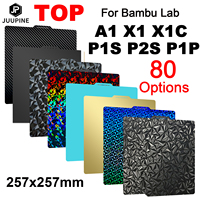 JUUPINE For Bambulab Build Plate 257x257 Spring Steel Sheet Pei Peo  Pey Sheet P2S A1 X1C P1S build plate 3d Printer Bamboo Lab