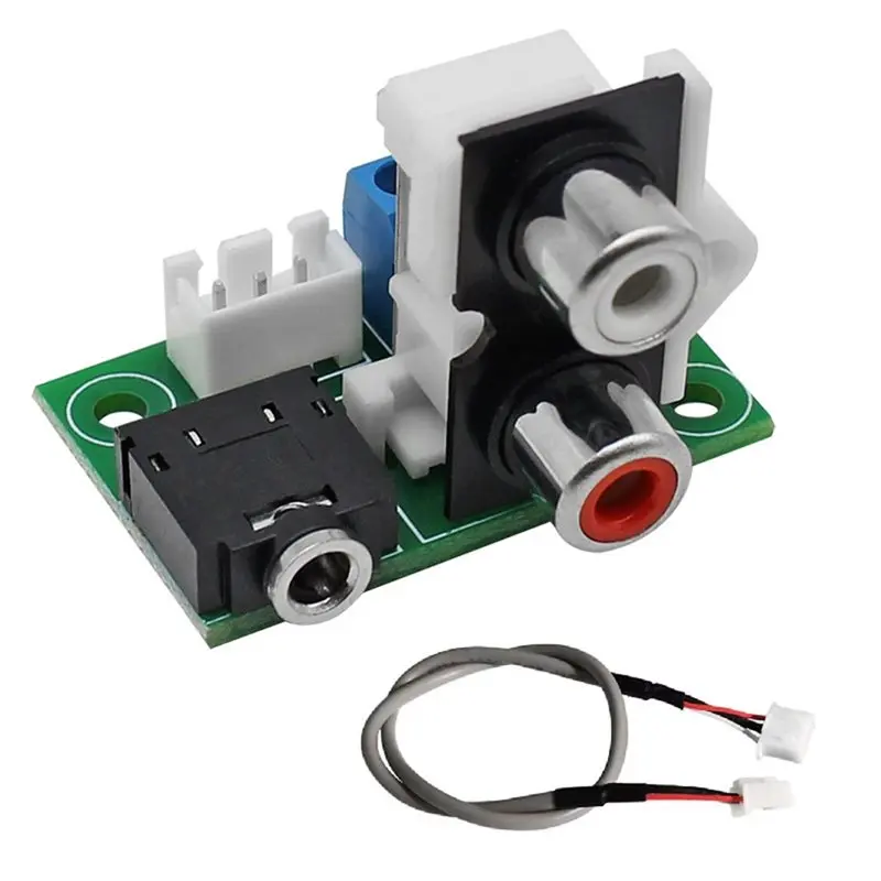 A73E-Audio Input Output Adapter Board 3.5 Mm Earphone Jack Audio Socket And RCA To 2.54 Mm 3Pin PCB Adapter Board
