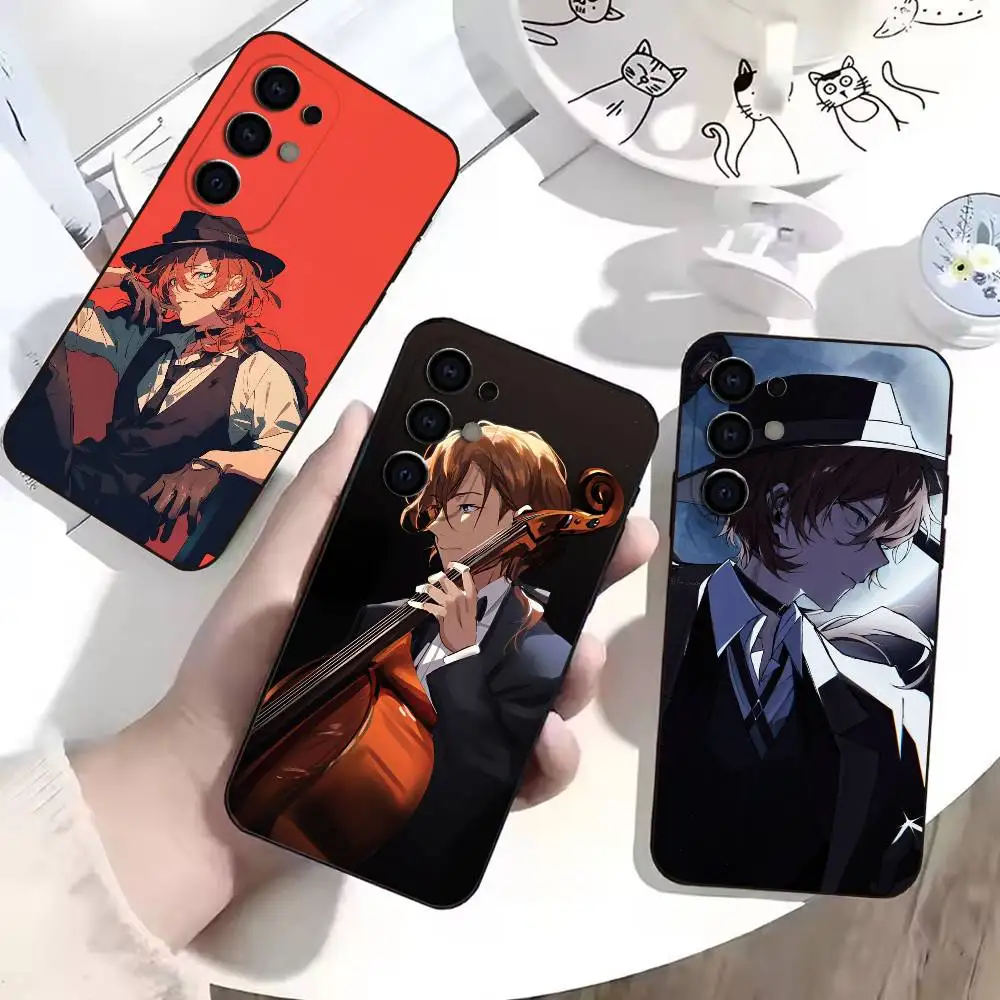 Bungo Chuya Nakahara  Phone Case Black Silicone Soft For Samsung S25,S24,S21,S22,S23,S30,Ultra,S20,Plus,Fe,Lite
