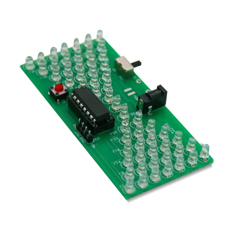 DIY Analogue Electronic Hourglass Kit STC Microcontroller Skills Training Loose Parts Microcontroller LED Light DIY Loose Parts