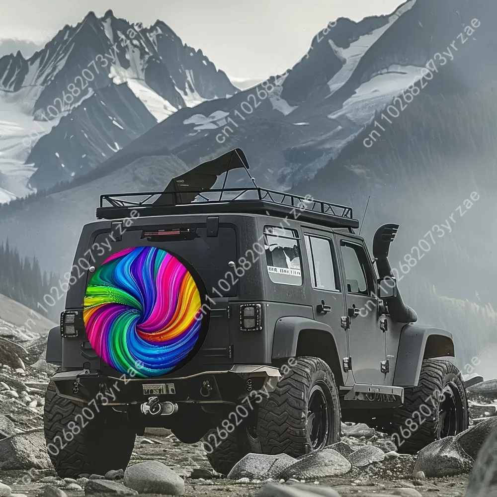 

Stunning lines Various Models Spare Car Tire Cover Sand Dust Prevention Protect Wind Rain Tire Cover Sturdy Durable Tire Covers