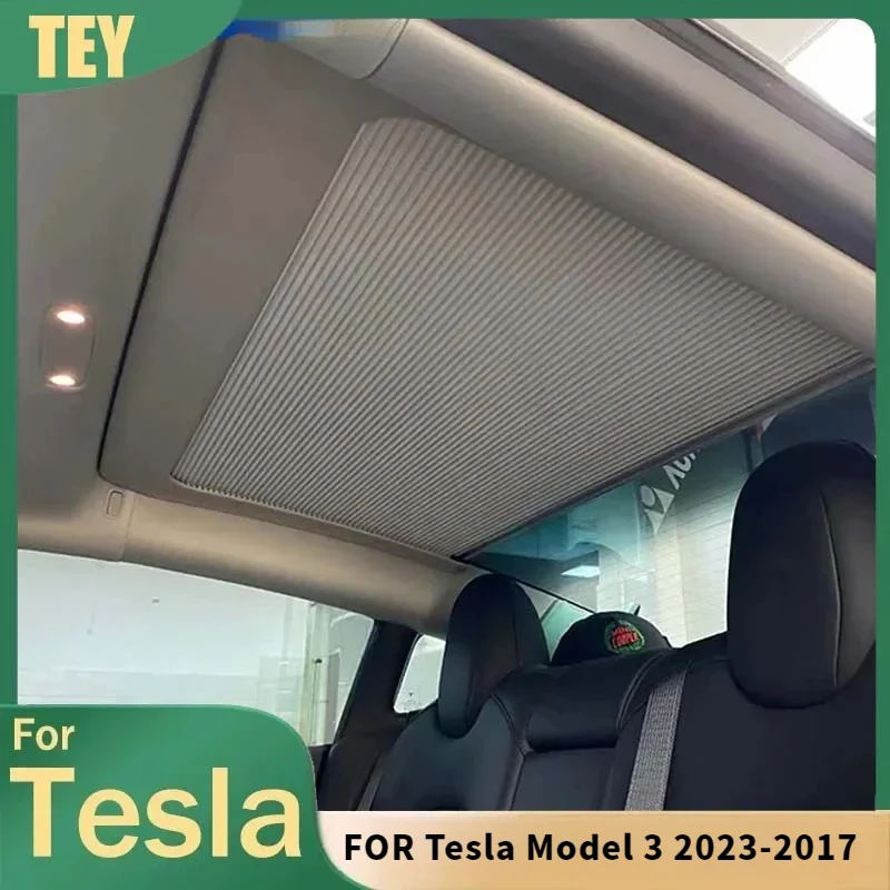 

Shade Net Roof Skylight Shades Protector Sunshade Car Sun Visor Sun Shade For Tesla Model 3 2022 2023 Accessories