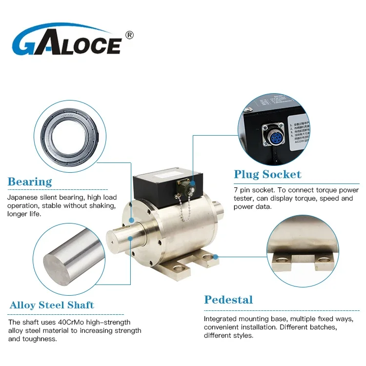 GTS200 GALOCE Dynamic Force Sensor Rotary Torque Transducer 5-100Nm