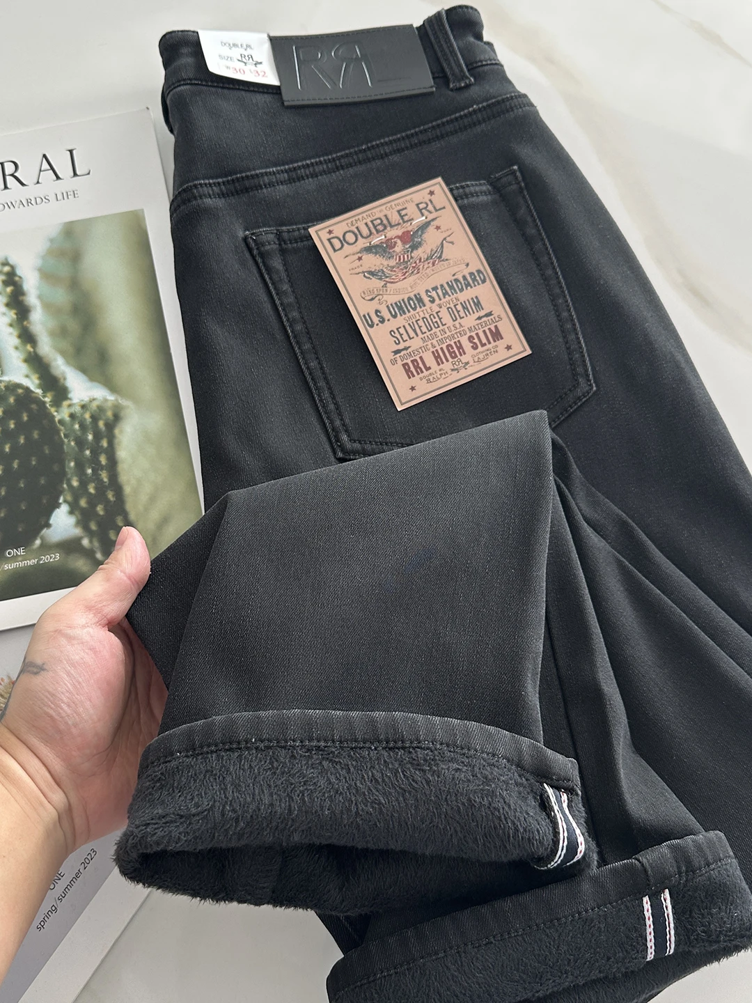 

Мужские винтажные бархатные джинсы с прямыми штанинами на подкладке Cosite, зимние теплые повседневные джинсы с высокой талией на молнии