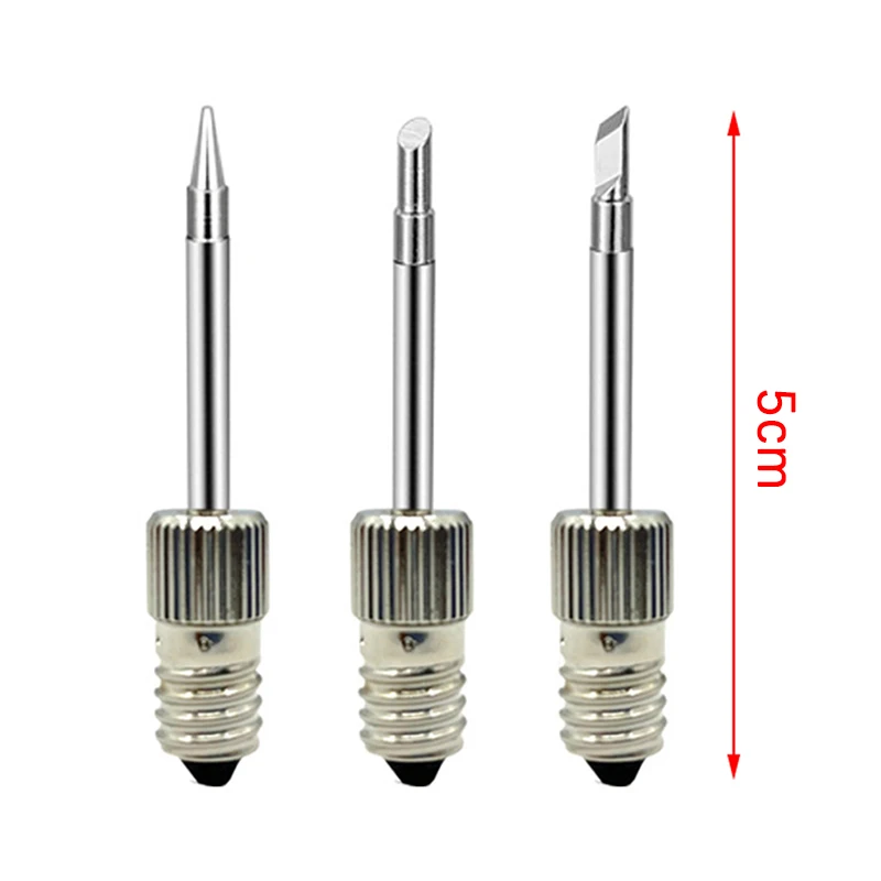 E10 Interface Soldering Iron Welding Soldering Tips USB Soldering Iron Head Replacements Threaded Soldering Tip Fits