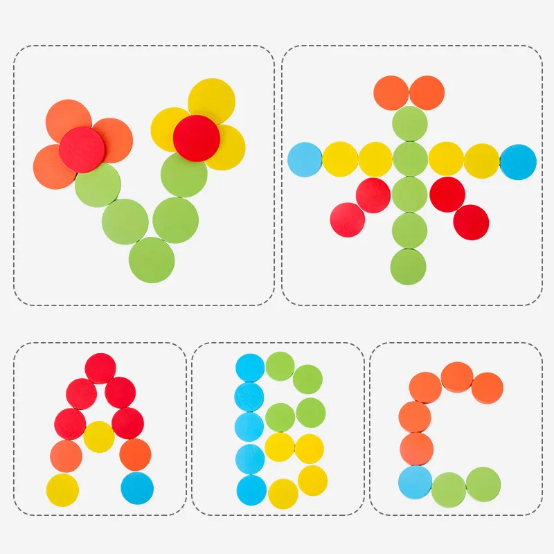 Color Sorting Cups Montessori Early Education Desktop Game Baby Color Recognition Cognitive Development Preschool Learning Toy