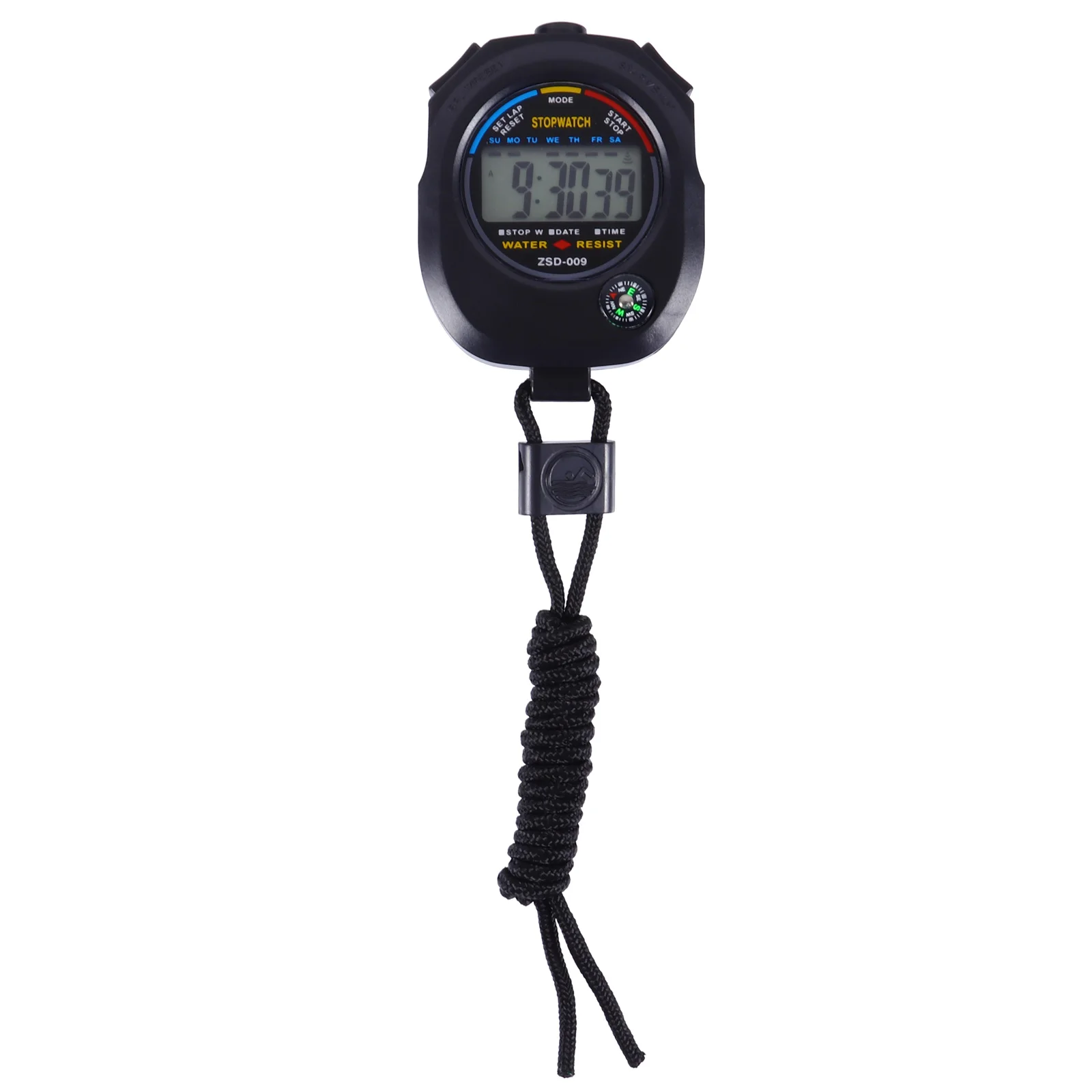 

Multifunction Timer Portable Stopwatch for Sports Racing Gym Countdown Watch Durable ABS Suitable Game Match Lap Timing
