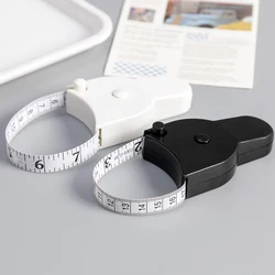 1PC Double Sides Automatic Telescopic Measuring Tape Self-tightening Soft Measure Ruler for Body Waist Chest Leg Sewing Tailor