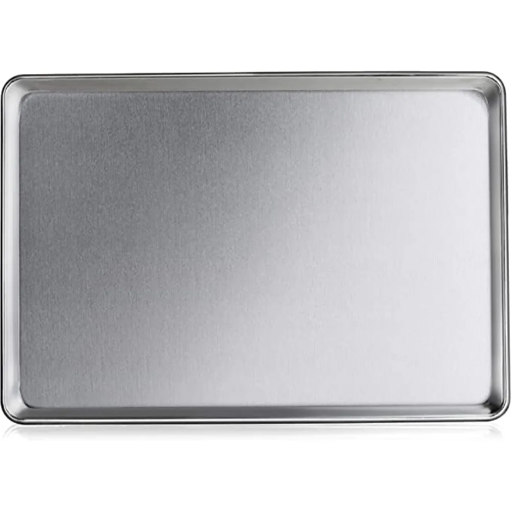 

TrueCraftware- 18 x 26 Full Size Stainless Steel Sheet Pan 20 Gauge- Bakeware Baking Pan Baking Sheet Baking Tray Cookie Sheet C