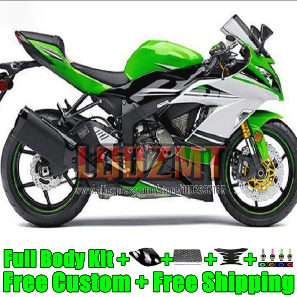 Stock Green Injection Body For KAWASAKI NINJA ZX-6R ZX636 ZX 6R 636 42No.0 ZX6R 2019 2020 2021 2022 ZX-636 19 20 21 22 Fairing