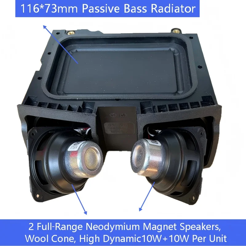 

Sweet Vocal Powerful Bass Dual 2.25" Danish‑Spec HiFi Speaker Unit, DIY Audio Modification Desktop Bluetooth Speaker