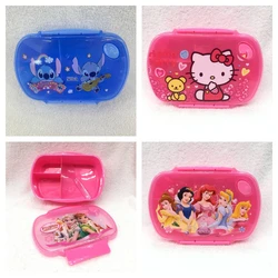 Anime Disney Stitch Lunch Box Children Girl Boy Cute Lunch Box Portable Leak-proof Food Container Student Plastic Tableware Gift