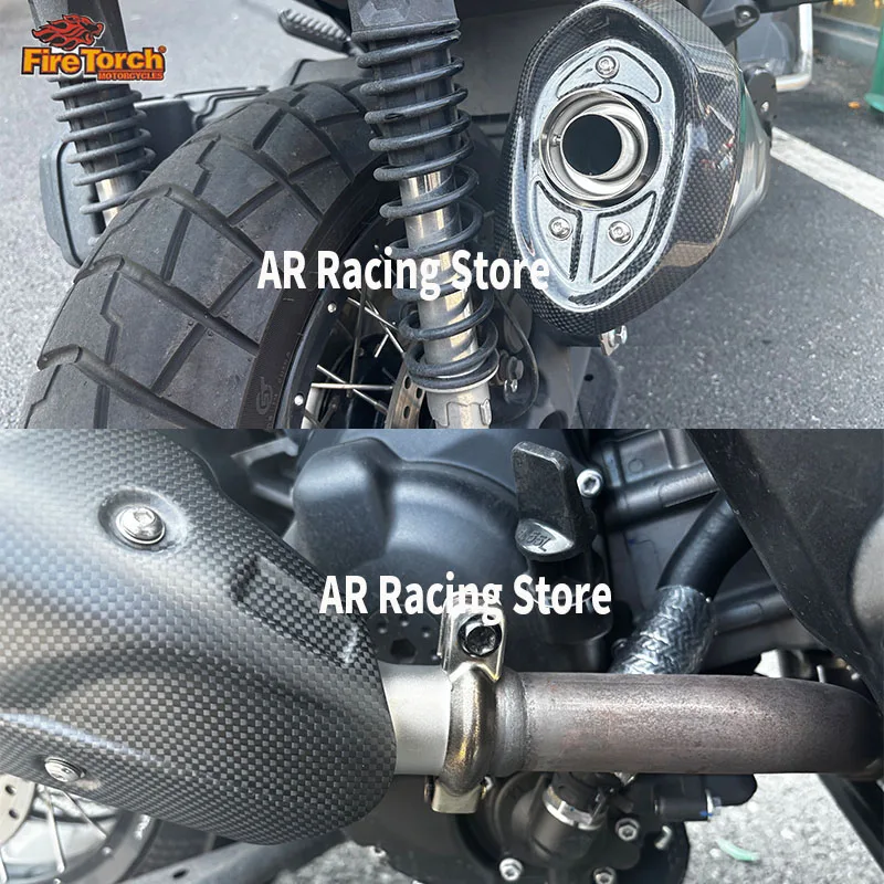 Motorcycle Exhaust Escape Front Link Pipe Removable DB Killer System Muffler For ZONTES 368 368G 368D 368M 368K 368E 2025 - 2027