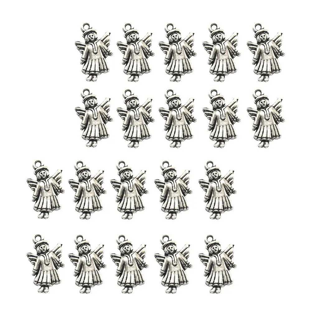 

50 Pcs Retro Angel Wings Pendant Jewelry Finding Charms for DIY Chic Pendants Accessories