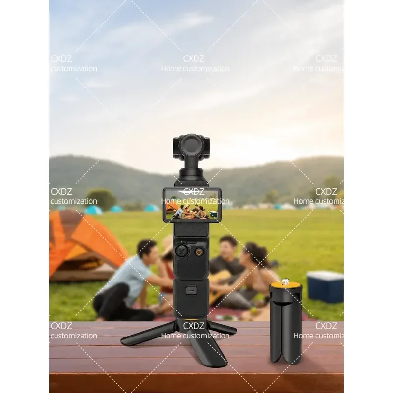 Portable Tripod Desktop Base Bracket for Osmo Pocket 3 4 4P Mini Gimbal Camera Stabilizer Selfie Extension Rod Auto Pop Up