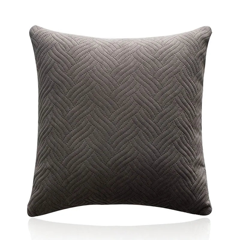 Quilted Velvet Pillow Cover 12