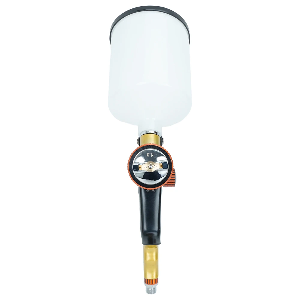 Professional HVLP Spray Gun 1.3mm Nozzle Gravity Feed Paint Sprayer for Car Primer Topcoat Furniture Painting High Atomization