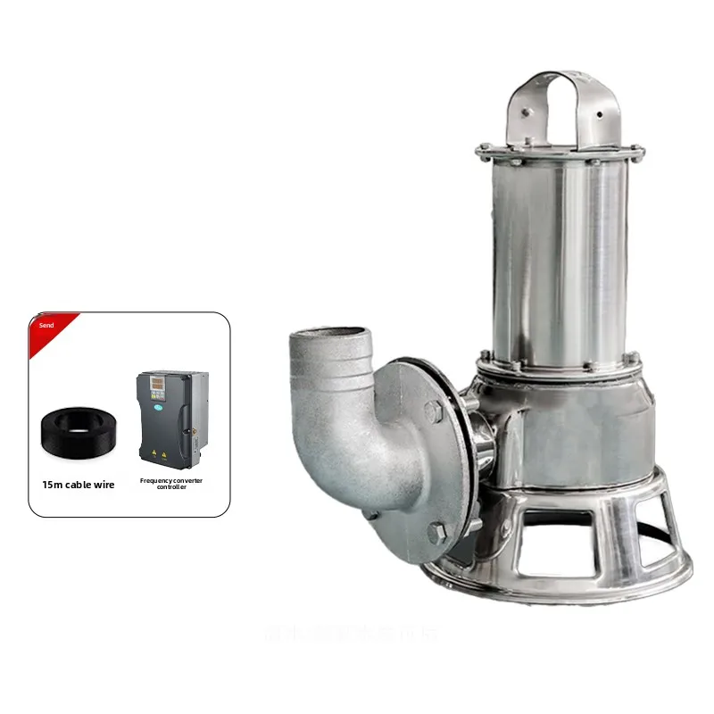 3-inch 7.5-kilowatt High Pressure Sewage Pump 380V Cast Iron Motor 85m/h Flow Rate for Pumping Sewage Irrigating Farmland