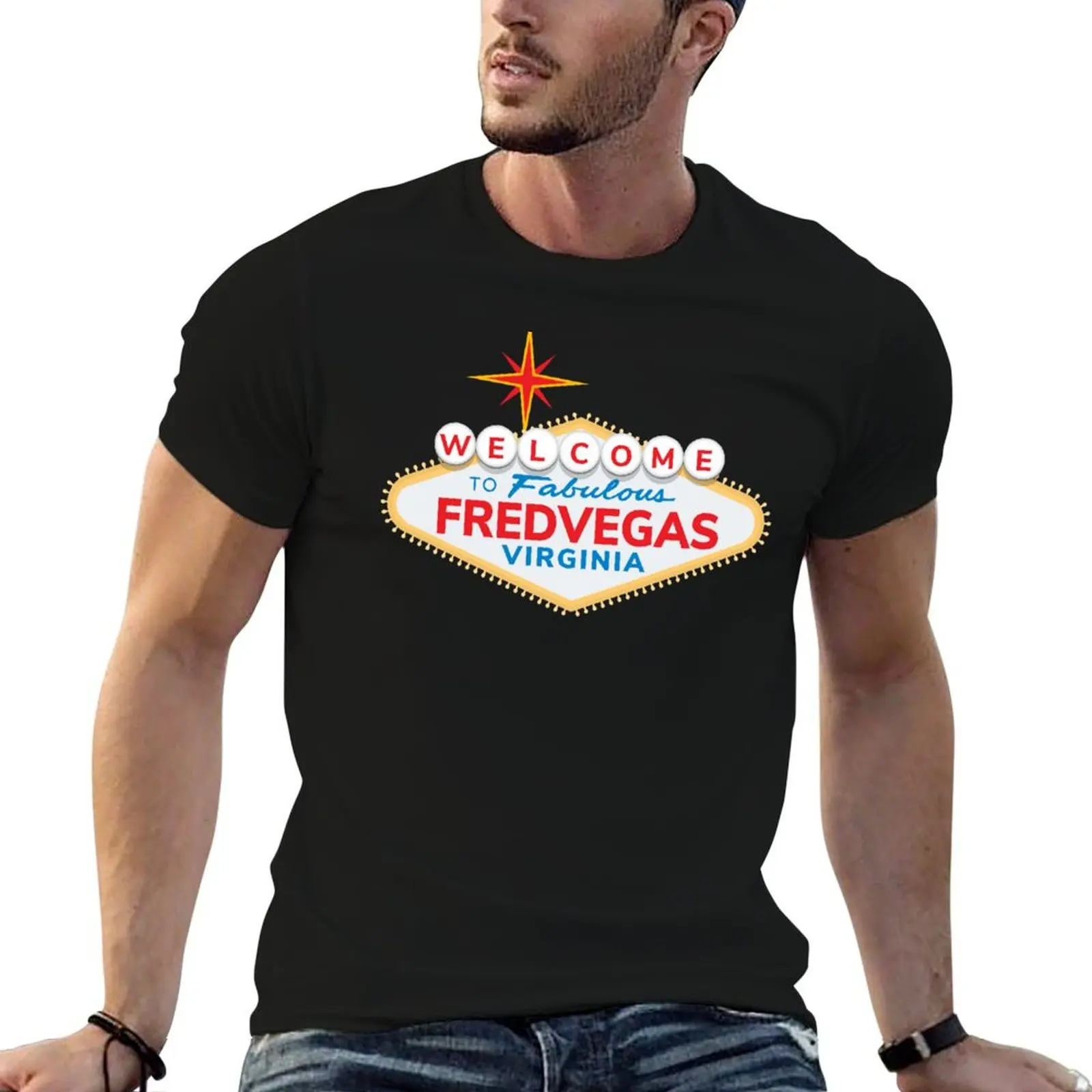 

Fredvegas (Fredericksburg, Virginia) T-ShirtT-Shirt sports fans shirts graphic tees oversized t shirt Men's t shirts