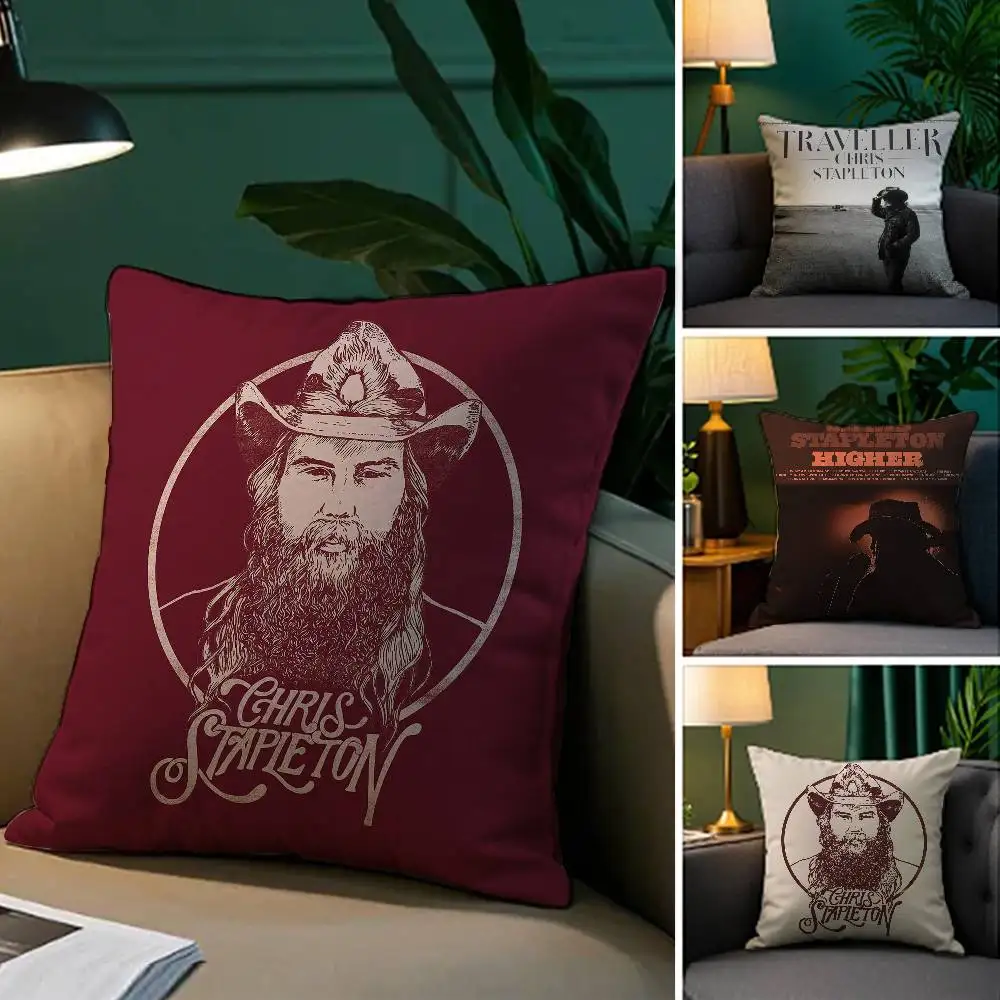 

Singer C-Chris S-StapletonS Pillow Case Plush Fabric Soft Pillowcase Double Sided Print Sofa Cushion Cover Throw