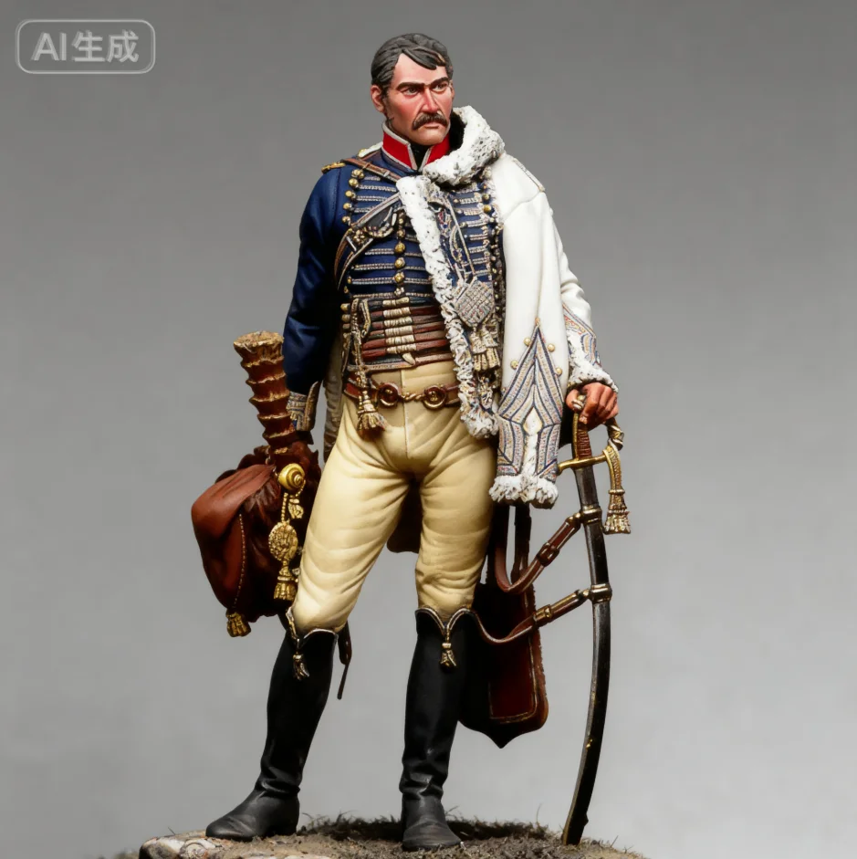 

Набор моделей из смолы 1/18, солдаты эпохи Наполеона, бесцветная самосборка A-2130