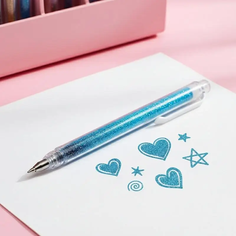 

24/36/48PCS Glitter Gel Pen Set, 1.0mm Medium Tip + No Repeating Neon Colors + Smooth Ink Flow, Ideal For Adult Coloring Books