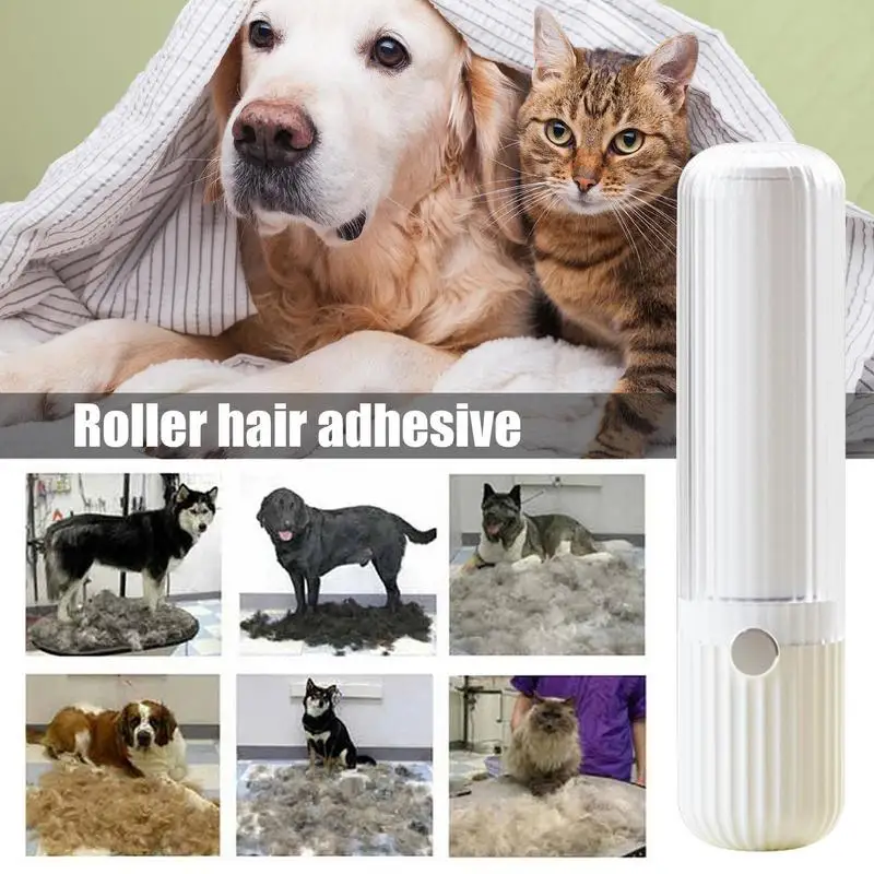 Lint Roller Reusable Lint Roller Leaving No Trace Pet Hair Remover With Lid And Anti-Slip Handle Lint Roller For Clothes For