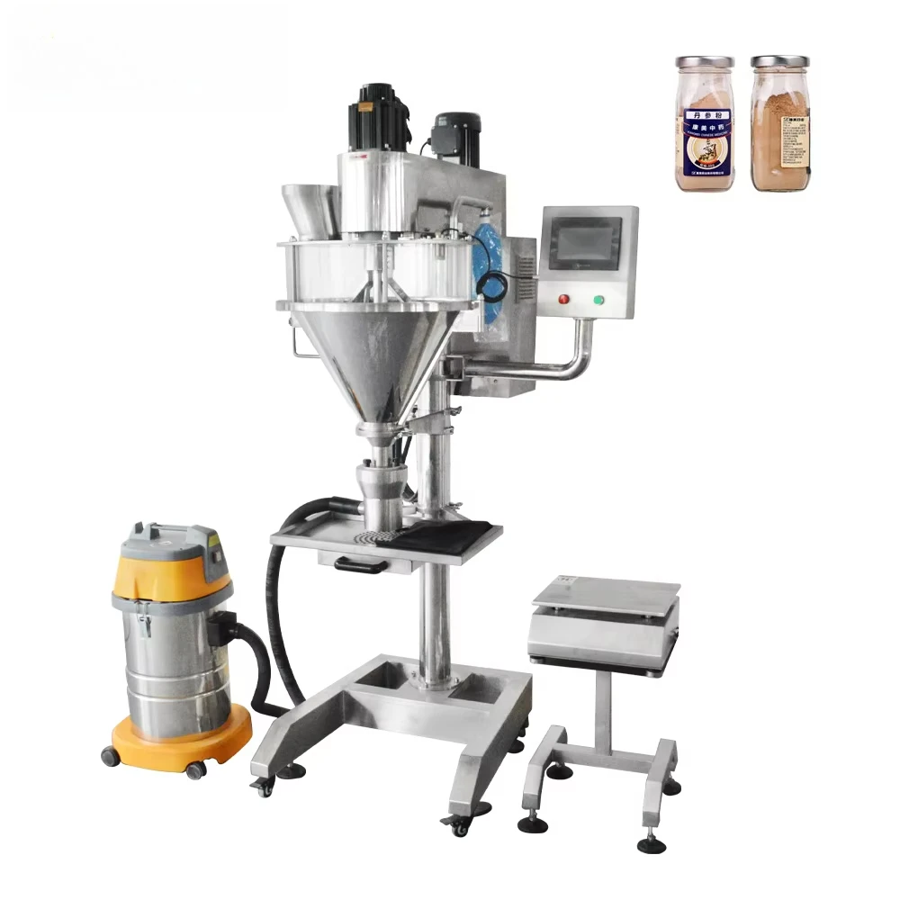 Semi Automatic Coffee Powder Filling Machine Maquina De Llenado De Polvo Semiautomatica