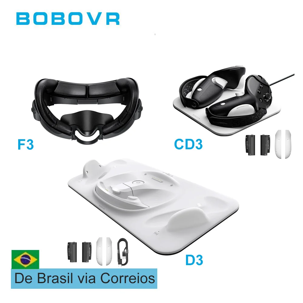 BOBOVR F3 /CD3/D3 Compatível com Meta Quest 3 Envio Direto do Brasil