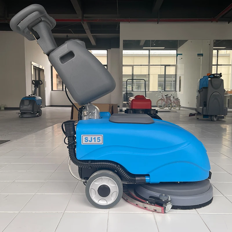 SJ15 Commercial Single Disc Concrete Floor Cleaning Scrubber Mini Washing Machine