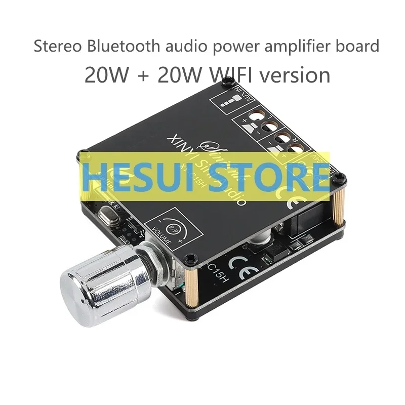 XY-C15H 20W*2 Stereo Bluetooth Digital Power amplifier Board Module Dual channel 360 degree stepless tuning