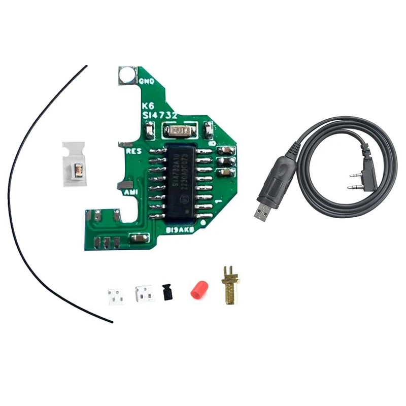 SI4732 Modification Module And Crystal Oscillator+Programming Cable FPC For Quansheng UVK5/K6 Dual Antenna Solution