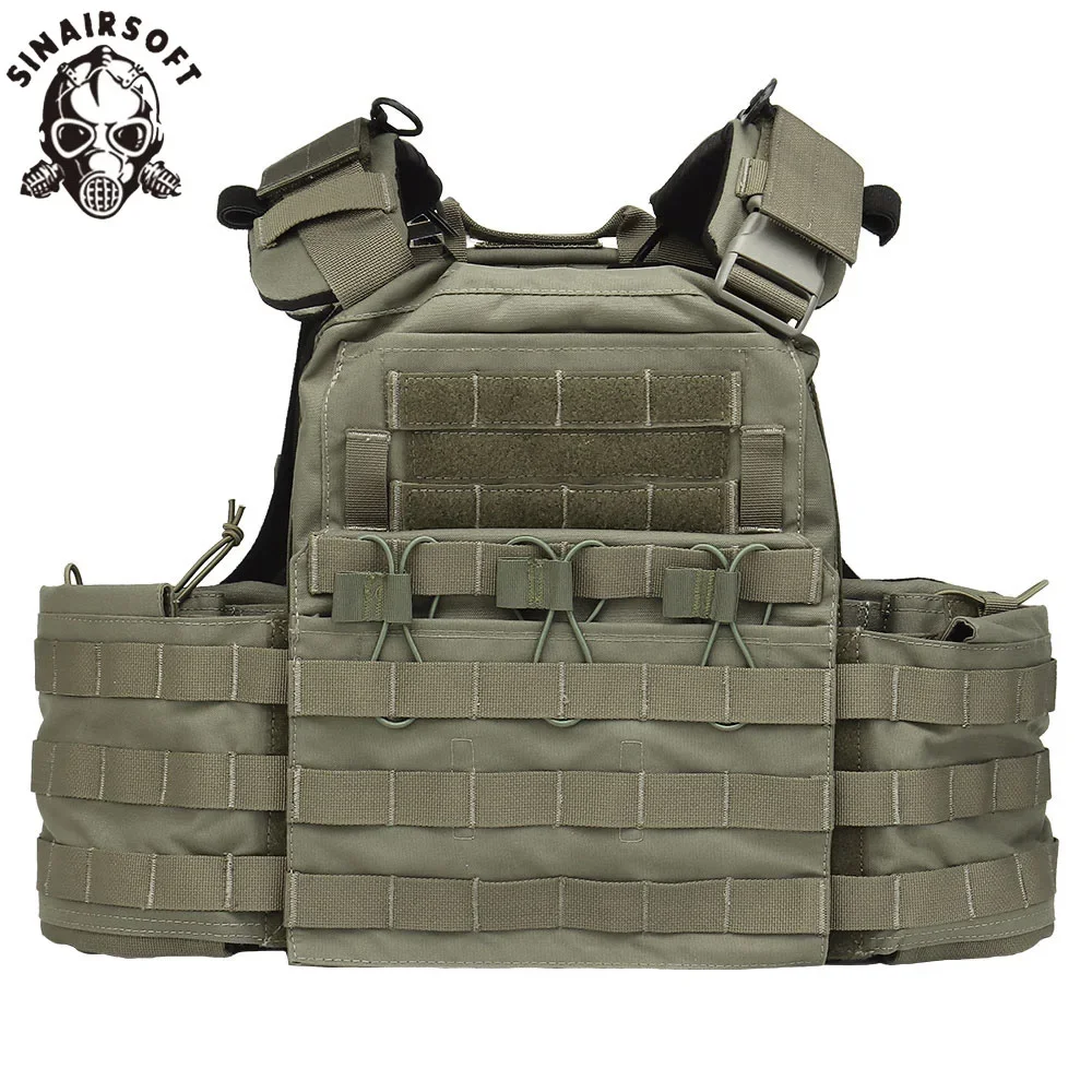 Tatctical CPC Vest Combat Carrier Molle Magazine Pouch Quick Release Cummerbund EVA Pad Cage Plate Baffle Paintball Airsoft