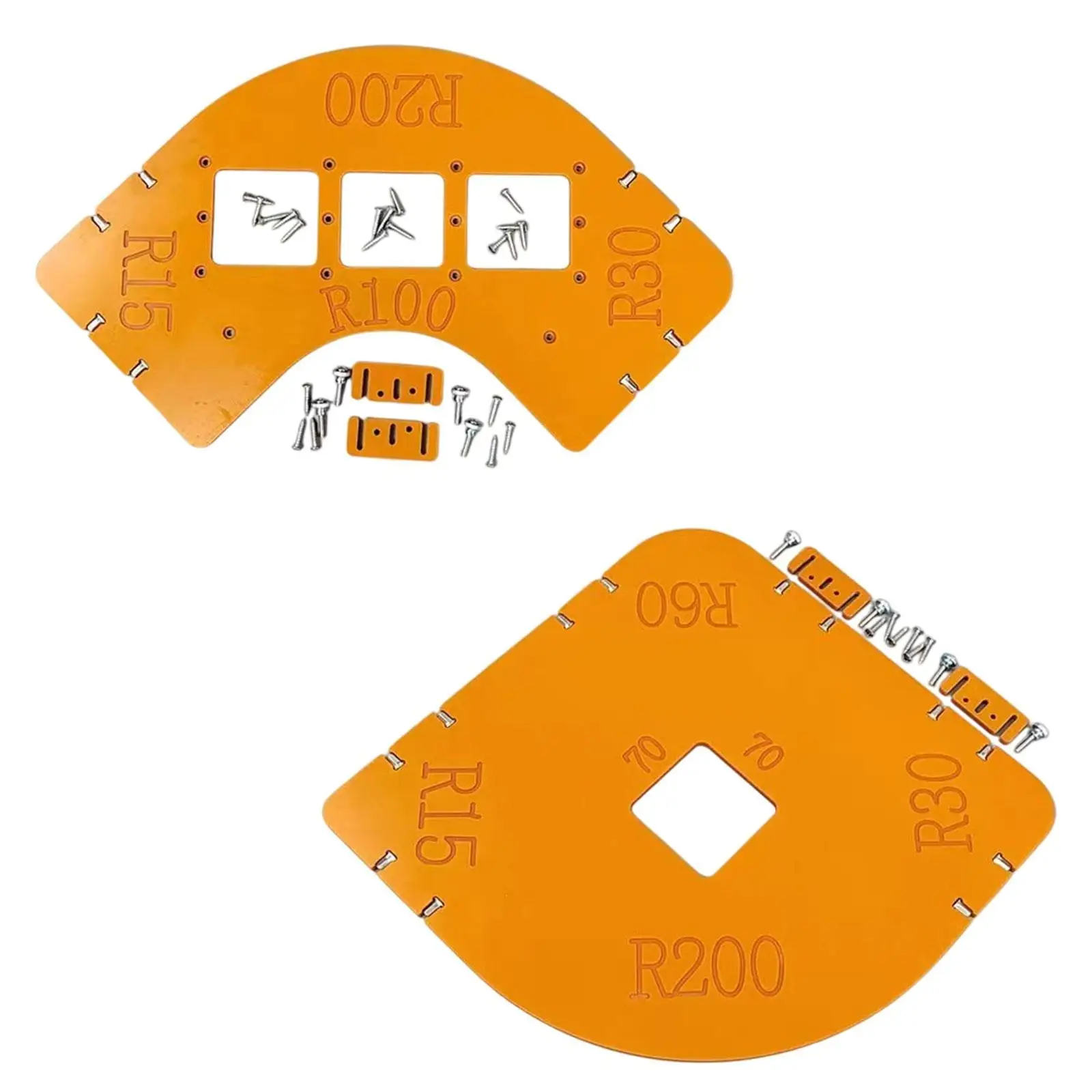 Radius Template Quick Wood Panel Corner Rounded Router Corner Radius Jig