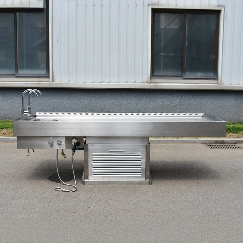 factory quality stainless steel Lifting good quality table autopsy cheap price Dissection Table