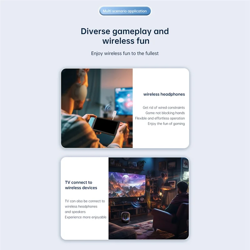 【Hot Selling Items】AUX Wireless Adapter 2-In-1 Portable Bluetooth Wireless Transmitter Receiver Audio Receiver For Car And Home