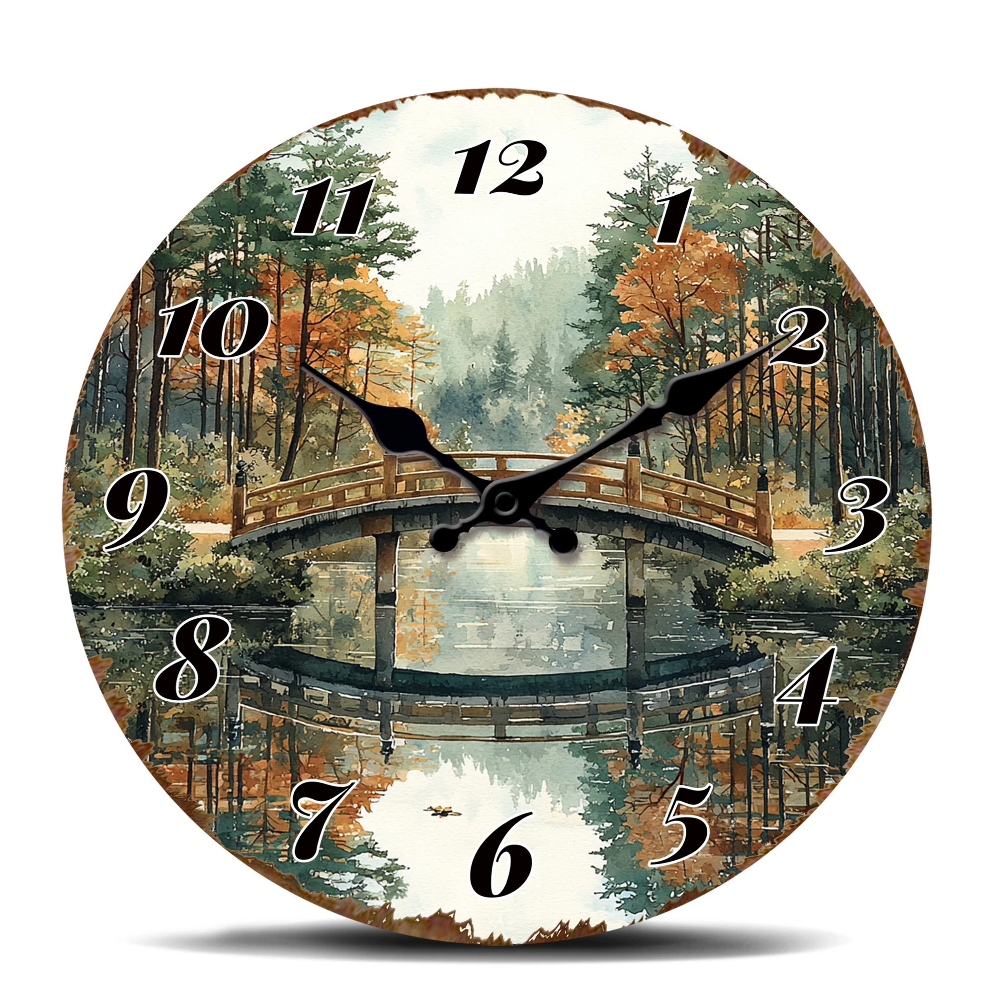 Serene Bridge In Fo…