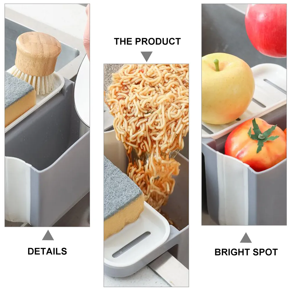 

1 шт. Креативная корзина-сушилка для кухонной раковины, органайзер для кухонных принадлежностей, быстросохнущий держатель для губок, для упорядоченной рабочей поверхности