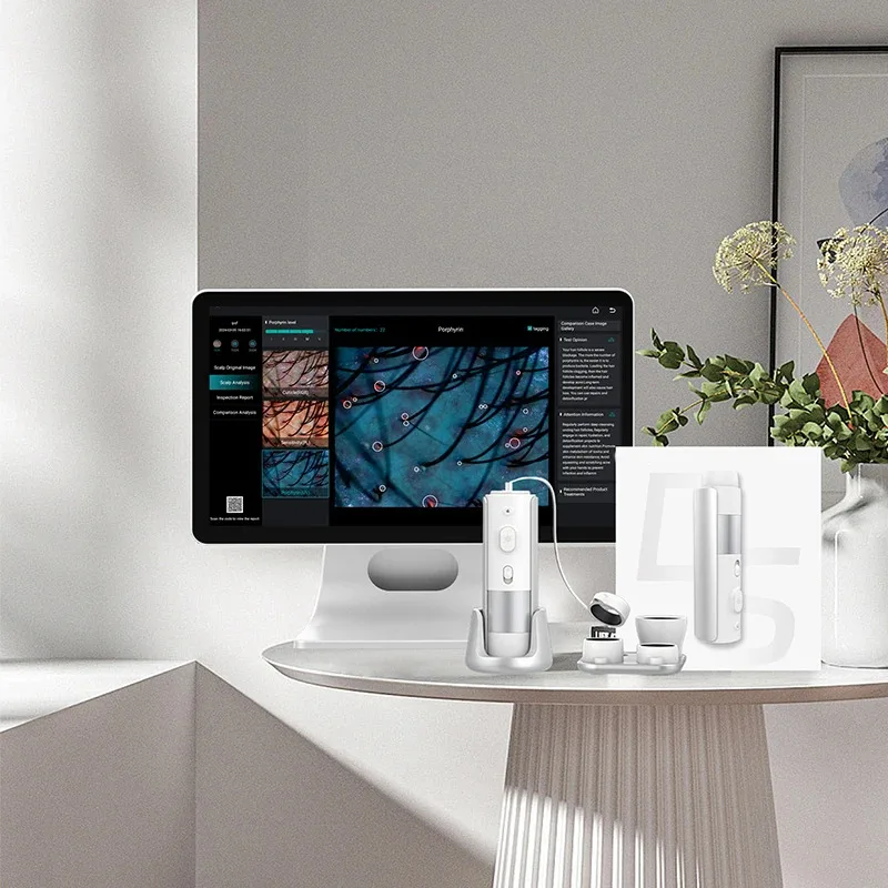 

2025 UV Skin Analyzer Machine Professional Scalp Detector Hair Follicles Oil Moisture Tester Skin Hair Analyser Machine 15.6inch