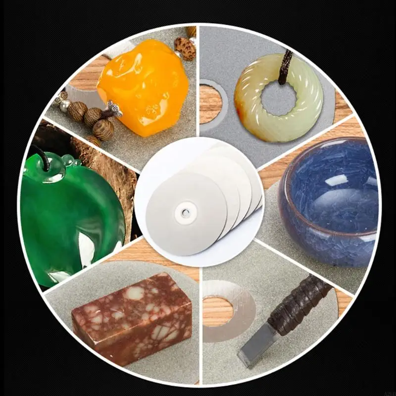 A2UD 4 "100 มม. 80-2000# Diamond Coated Lap Lap Wheel Lapidary Polishing Disc