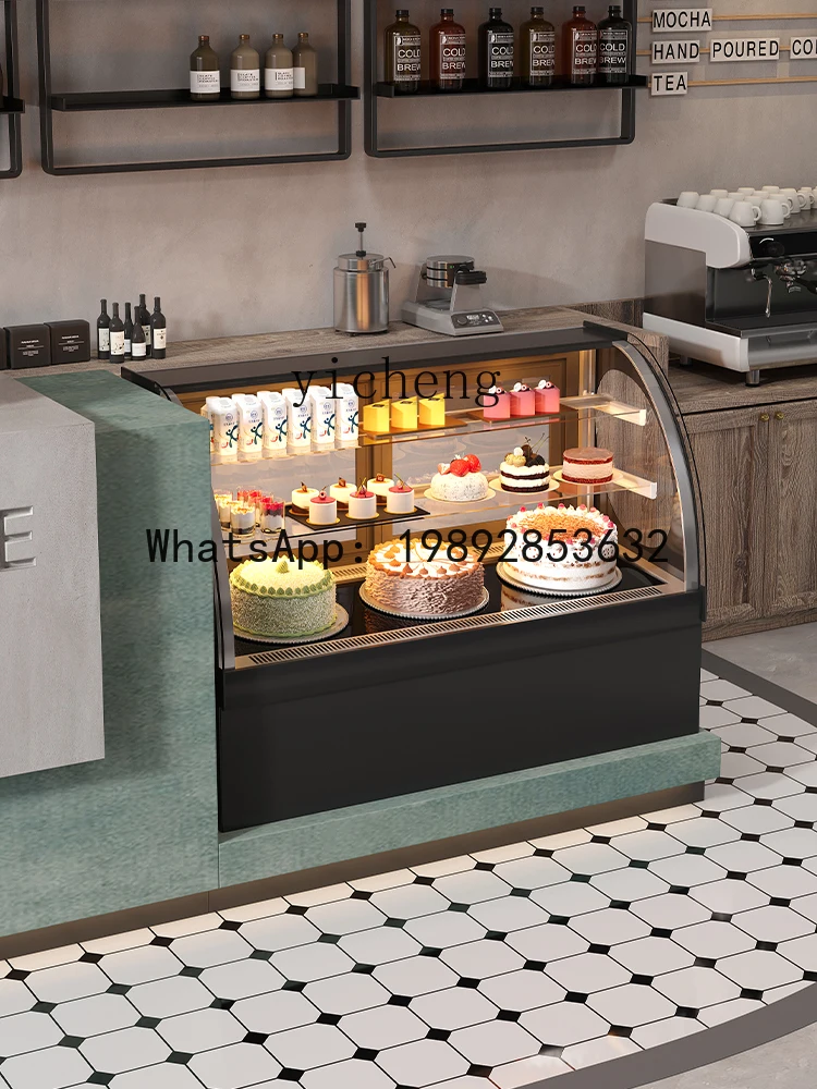 Cake Show Case Small Dessert Display Cabinet Cooked Food Refrigerated Cabinet Fruit Fresh Cabinet