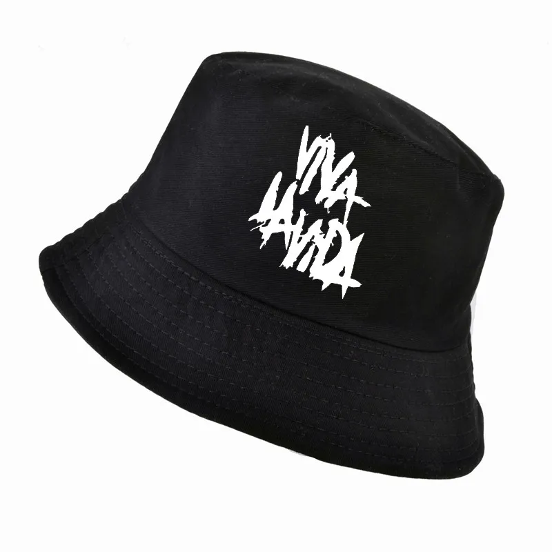 

coldplay Viva la vida Couples Bucket Hat Fashion Summer Viva la vida print Beach suncap men Outdoor fishing fisherman hats