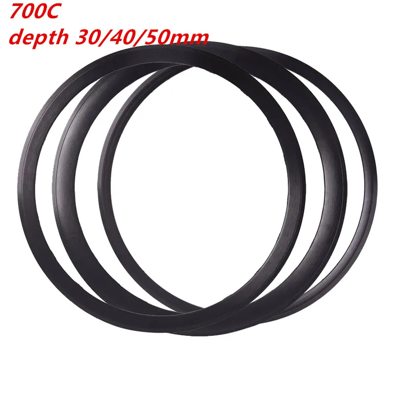 700C Road Bike Rims Clincher 30/40/ 50mm Depth 20 24 Holes Disc Brake Alu Double Wall C V Brake FV 23C 25C 28C