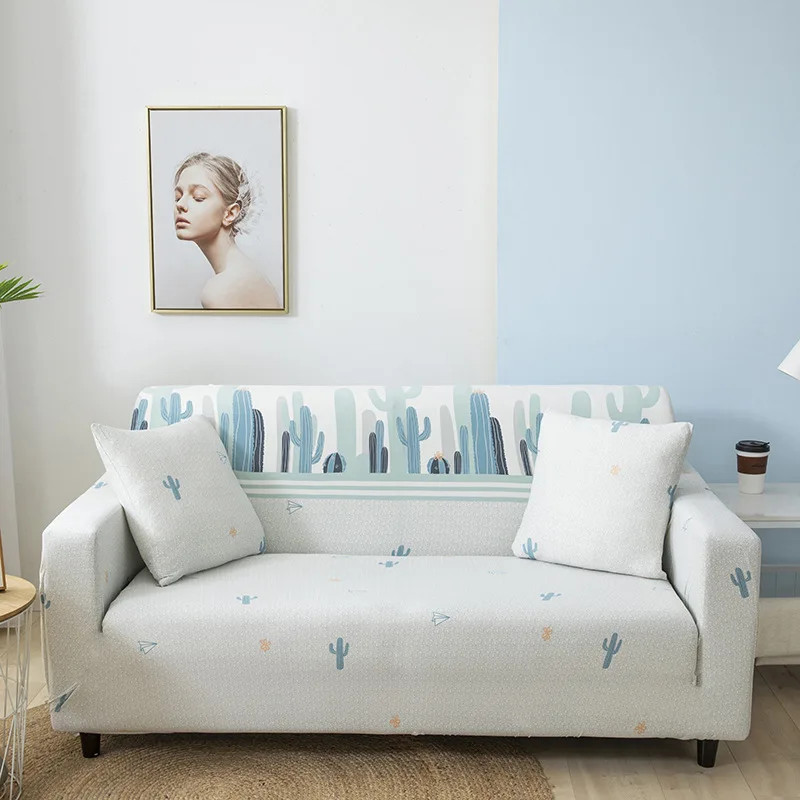 

1pc Floral Printed Sofa Cover Spandex Elastic Couch Slipcovers for Bedroom Office Living Room Furniture Protector Home Decor